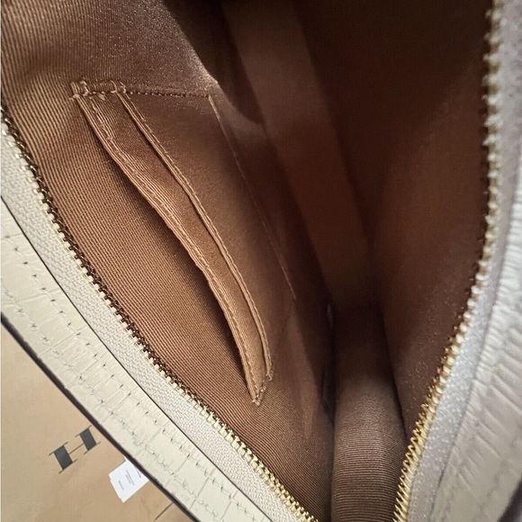 COACH Slim Crossbody BAG CROC CR237 Ivory Leather Authentic NEVER USED - Picture 7 of 9